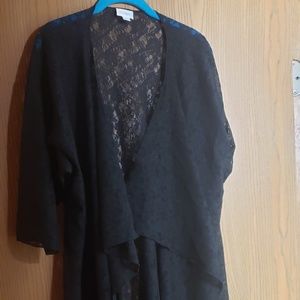 Lularoe black lace shirley